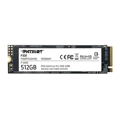 SSD 512GB PATRIOT P300 M.2 2280 NVME PCIE GEN3 X4 P300P512GM28
