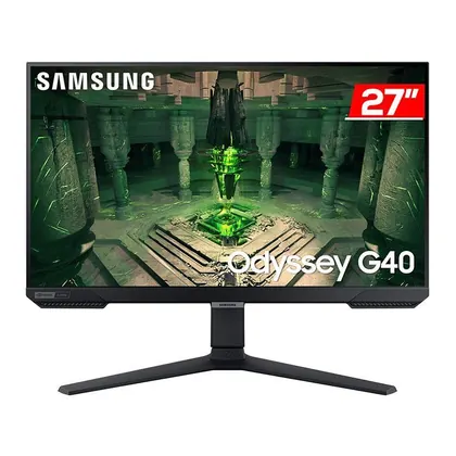 Monitor Gamer Samsung Odyssey G40 27 Pol, IPS FHD 1ms, 240Hz FreeSync/G-Sync HDMI/DP, LS27BG400ELMZD