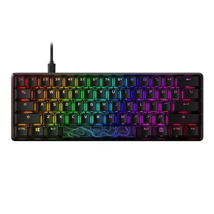 TECLADO MECANICO USB GAMER HYPERX ALLOY ORIGINS RGB SWITCH RED PRETO 4P5N4AA#ABA