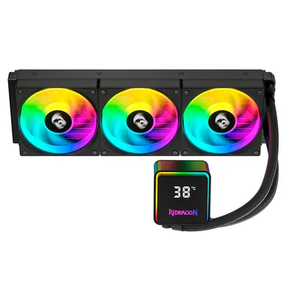 WATER COOLER REDRAGON ARGB 360MM AMD/INTEL COM DISPLAY CCW-3017 PRETO