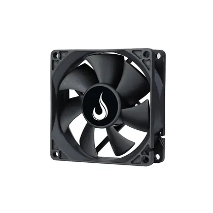 Cooler Para Gabinete Rise Mode Black 80mm 1500 RPM Preto - RM-BK-02-FB