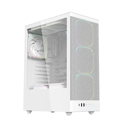 GABINETE GAMER MID TOWER SEM FAN SEM FONTE GAB100 ARCH II BRANCO AERION