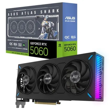 Placa de Video GeForce NVIDIA ASUS RTX5060 8G ATS OC GDDR7 90YV0N40-M0NA00