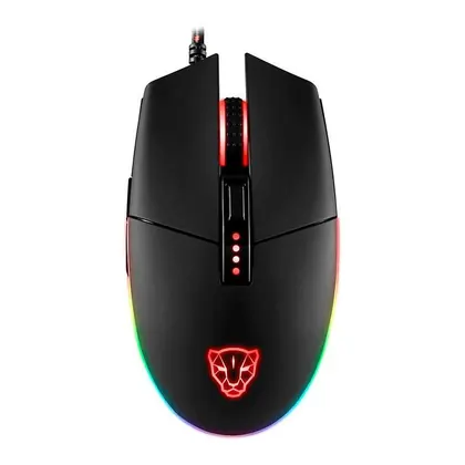 Mouse Gamer Motospeed V50, RGB, 4000DPI, 6 Botoes, Preto, MG-V50-BK-WW