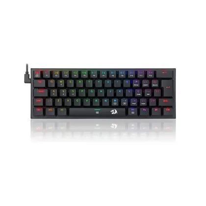 TECLADO MECANICO USB GAMER ANIVIA SWITCH BLUE REDRAGON K614-RGB PRETO