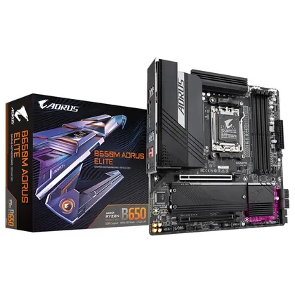 Placa Mãe Gigabyte B650M Aorus Elite, AMD AM5, mATX, DDR5