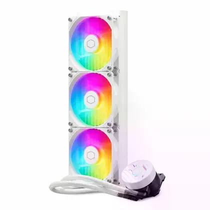 Water Cooler Cooler Master NEX 360 White, 360mm, ARGB, Branco, MLX-D36M-A18PA-RW