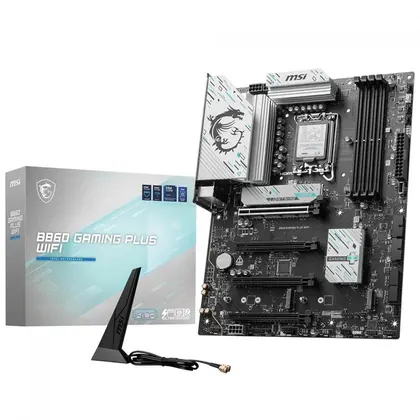 Placa Mãe MSI B860 Gaming Plus WIFI, Chipset B860, Intel LGA 1851, ATX, DDR5, B860 GAMING PLUS WIFI
