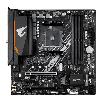 Placa Mae Gigabyte B550M Aorus Elite AX, DDR4, Socket AMD AM4, M-ATX, Chipset AMD B550, B550M-AORUS-ELITE-AX