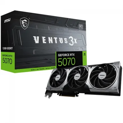 Placa Vídeo MSI RTX 5070 Ventus 3X OC 12GB GDDR7 Ray Tracing