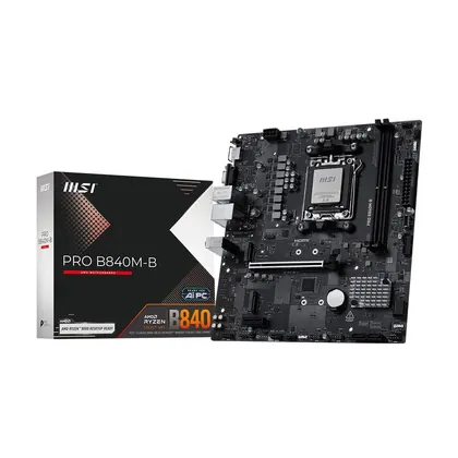 Placa Mãe MSI B840M-B, AM5, DDR5, Micro ATX, 911-7E76-002
