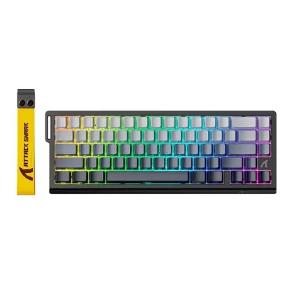 Teclado Magnetico Attack Shark X68 HE, RGB, Switch Magnetico Linear, Black Gradient, X68-HE-BLACK-GRADIENT