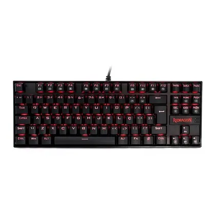 Teclado Mecanico Redragon Kumara Led Vermelho Switch Black, K552-2-PT-BLACK