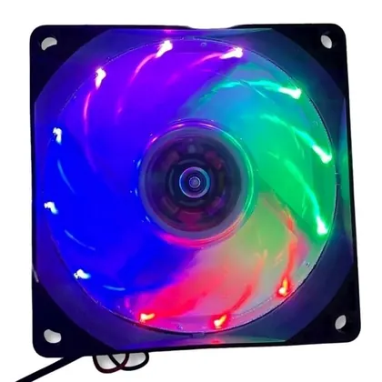 COOLER 80MM LIKETEC WIND RAINBOW LF-80MM-WIND-2024