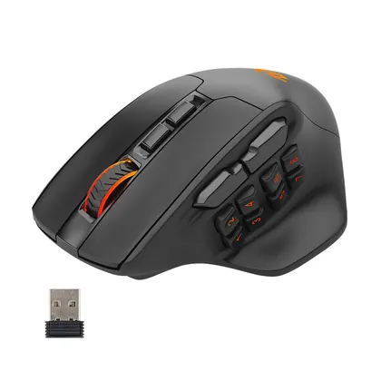 MOUSE GAMER REDRAGON AATROX PRO RGB WIRELESS M811RGB-PRO PRETO