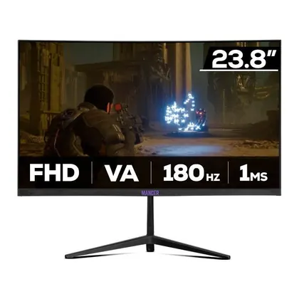 Monitor Gamer Mancer Valak Z186, 23.8 Pol, VA, Curvo, FHD, 1ms, 180Hz, HDMI/DP, MCR-VKZ186-BL01