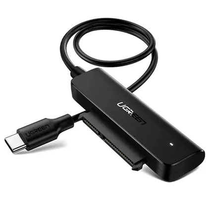 CABO ADAPTADOR UGREEN USB-C SSD/HD SATA 2.5" 50CM CM321 PRETO - 70610