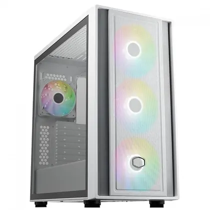 Gabinete Cooler Master MasterBox 600, Mid Tower, Branco, ARGB, MB600-WGNN-S00