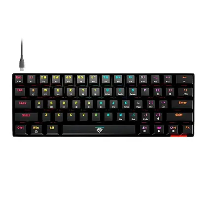 Teclado Mecanico Solid Gear Diamond 60, Rainbow, Switch Outemu Vermelho, Preto, T-200