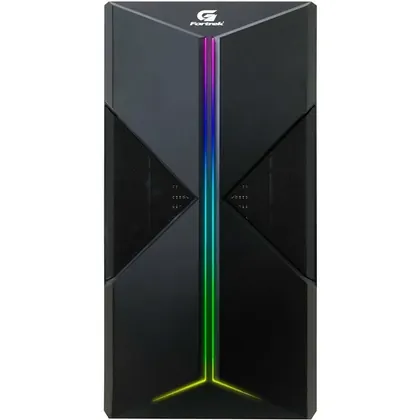 GABINETE GAMER MID TOWER SEM FAN SEM FONTE FORTREK HOLT RGB PRETO