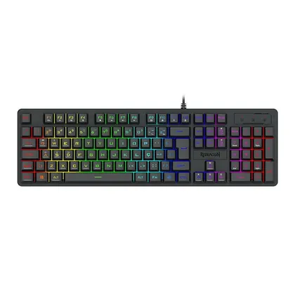 Teclado Gamer Redragon Netherbane, Rainbow, Preto, K521-R-PT