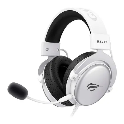 Headset Gamer Havit H2015d, Multiplataforma, Drivers 50mm, Branco, HVGMH-H2015D-WB