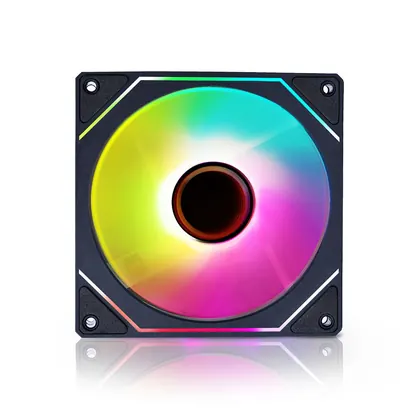 FAN 120MM ROUND5 AURORA REVERSE ARGB PRETO R5-AURORA-RV-B-2191