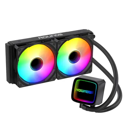 WATER COOLER ROUND5 EURUS BLACK ARGB 240MM AMD/INTEL R5-WC-EURUS-240B-2230