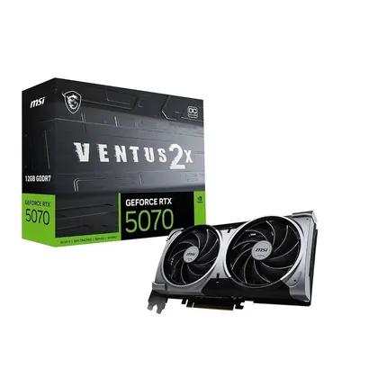 Placa de Vídeo NVIDIA GeForce MSI RTX5070 12GB Ventus 2X OC GDDR7 912-V532