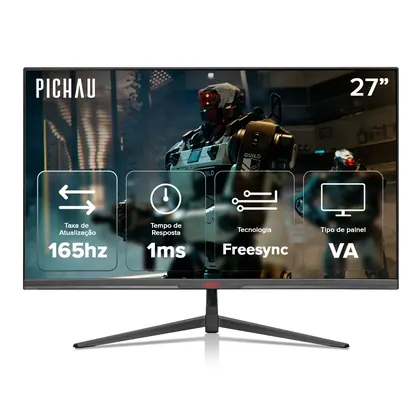 Monitor Gamer Pichau Centauri Pulse 27B, 27 Pol, VA, 2K, 1ms, 165Hz, HDMI/DP, PG-CTR27B-BL02