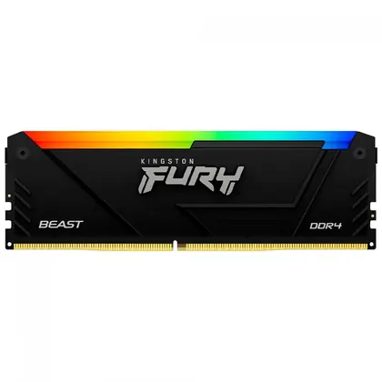 MEMORIA KINGSTON FURY BEAST BLACK RGB 16GB DDR4 3200MHZ KF432C16BB12A/16