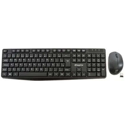 TECLADO E MOUSE SEM FIO KEYTIME EXECUTIVO PRETO KYT00013