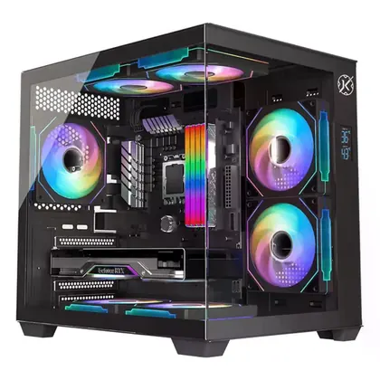 Gabinete Gamer Kalkan Midgard Digital, Mid Tower, Preto, Sem Fonte, Sem Fans, KLK085