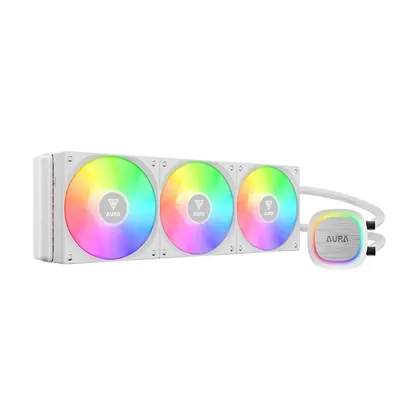 WATER COOLER GAMDIAS AURA GL 360 V2 WH ARGB 360MM AMD/INTEL BRANCO