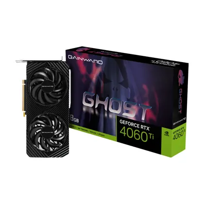 Placa de Vídeo Gainward GeForce RTX 4060 Ti Ghost, 8GB, GDDR6, DLSS, Ray Tracing - NE6406T019P1-1060B