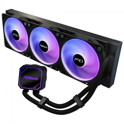 Water Cooler ASRock Pro 360, ARGB, 360mm, Intel-AMD, PWM, Preto, 90-APRA36-BAAGA6