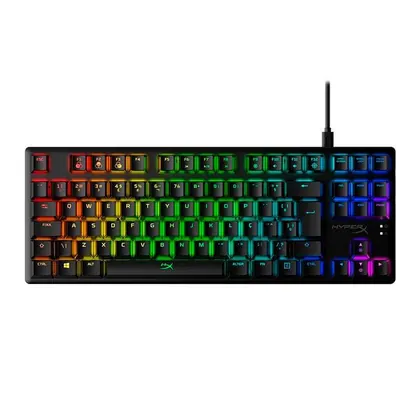 Teclado Mecanico Gamer HyperX Alloy Origins Core RGB, ABNT2 Tenkeyless Switch Red, Preto, 4P5P3A2AC4