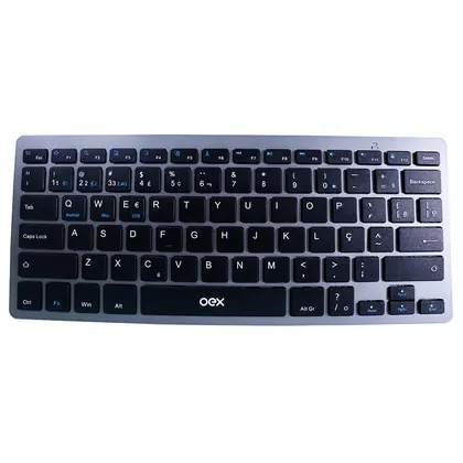 TECLADO BLUETOOTH/WIRELESS ELITE DUO TC508 OEX CINZA