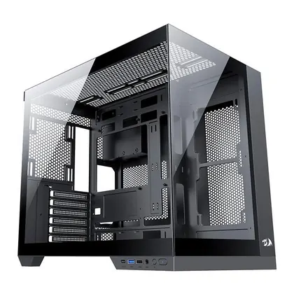 Gabinete Redragon Wideload Pro, Mid-Tower, Lateral de Vidro, Preto, CA-604B-PRO