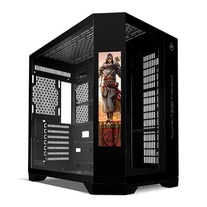 Gabinete Gamer Mancer CV700X, Mid-Tower, Com Tela LCD, Lateral de Vidro, Preto, MCR-CV700X-BK