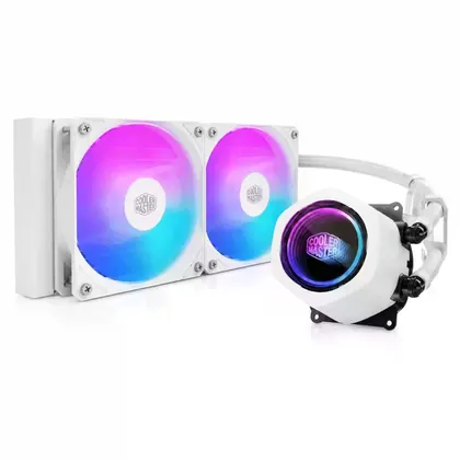 Water Cooler Cooler Master Core NEX 240, 240mm, ARGB, Branco, MLX-D24M-A18PA-RW
