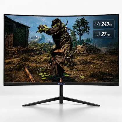 Monitor Gamer Mancer Valak VX240S 27 Pol, IPS, Curvo FHD 1ms 240Hz FreeSync HDMI/DP, MCR-VX240S-BL01