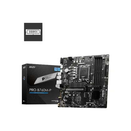 Placa Mãe MSI PRO B760M-P, LGA 1700, DDR5, Micro ATX, 911-7E02-009