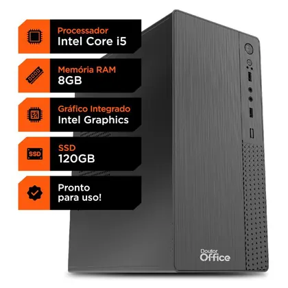 PC OFFICE SMART, Intel Core I5, 8gb De Ram, Ssd 120gb, Intel Hd Graphics
