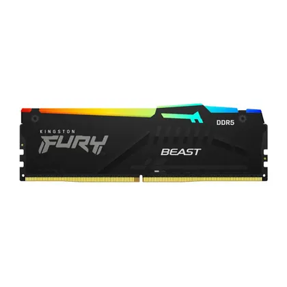 MEMORIA KINGSTON FURY BEAST BLACK RGB 16GB DDR5 5200MHZ KF552C40BBA-16