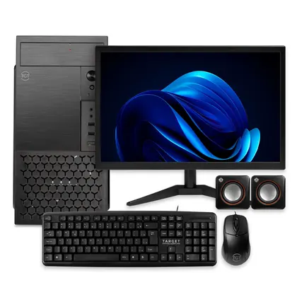 PC Completo Mancer, Intel Core i3, 16GB DE RAM, SSD 480GB, Monitor + Kit Teclado e Mouse