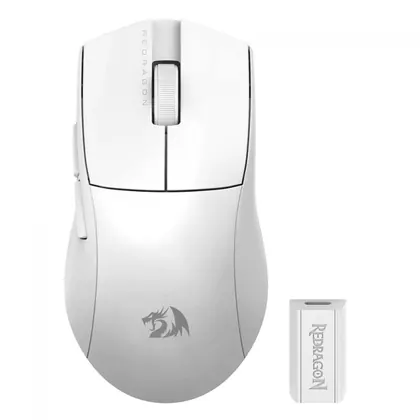 Mouse Gamer Redragon King Pro, 26.000 DPI, 4000Hz, RGB, Sem Fio, Branco, M916W-PRO-4K