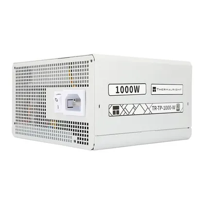 Fonte Thermalright TR-TP1000-W, 1000W, Full Modular, ATX 3.0, PCIe 5.0, 80 Plus Platinum, Branco, TR-TP1000-W
