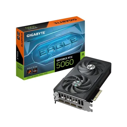 Placa de Vídeo Gigabyte RTX 5060 EAGLE OC 8GB GDDR7 128bits- GV-N5060EAGLEOC 8GD