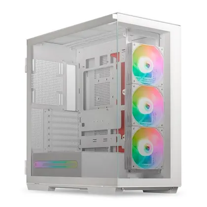 GABINETE GAMER PICHAU VOYAGER ONE, ARGB, FULL-TOWER, LATERAL DE VIDRO COM 3 FANS BRANCO PG-VY1-WH-3F